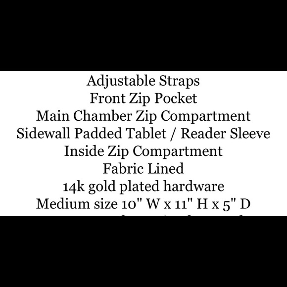 BNWT authentic Kate Spade Leather Backpack - Picture 8 of 9